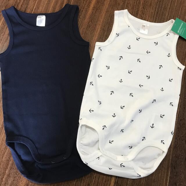 H&M(エイチアンドエム)のKAO505様専用！ロンパース　2枚セット キッズ/ベビー/マタニティのキッズ服男の子用(90cm~)(下着)の商品写真