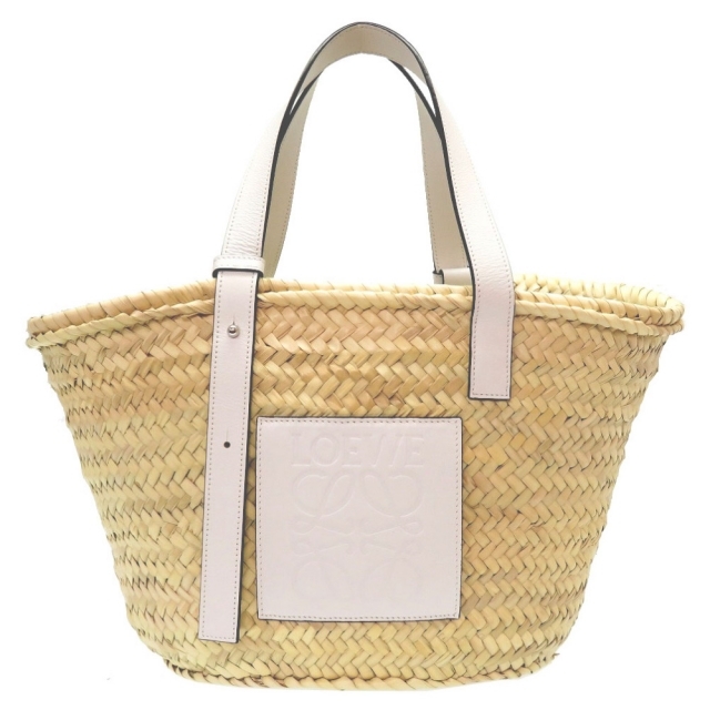 LOEWE - ロエベ バスケットバッグ カーフ ホワイト トートバッの通販