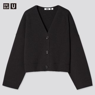 ユニクロ(UNIQLO)のUNIQLO ユニクロ　ミラノリブVネックカーディガン　UNIQLO U(カーディガン)