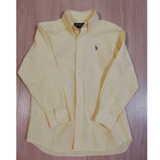 ポロラルフローレン(POLO RALPH LAUREN)のラルフローレン ボタンダウン シャツ 130 ストライプ 黄色(ブラウス)