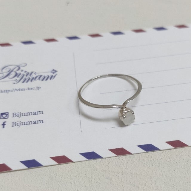 【お値下げ】Bijumam ビジュマム　ムーンストーン　シルバー リング レディースのアクセサリー(リング(指輪))の商品写真