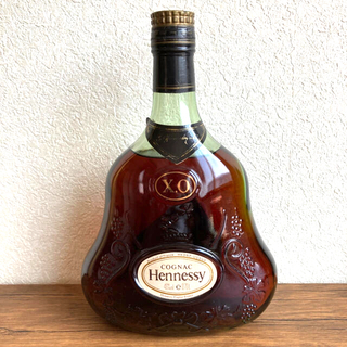 Hennessy xo ヘネシー グリーンボトル グリーン 金 金キャップ(ブランデー)