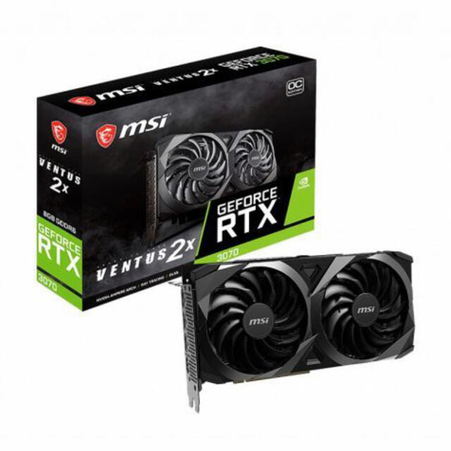 新品未開封 MSI GeForce RTX 3070 VENTUS 2X OCPCパーツ