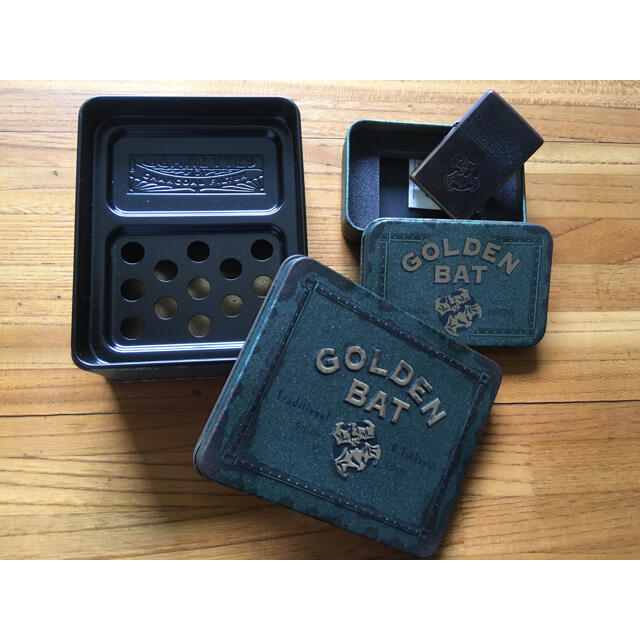 【非売品】ゴールデンバットZIPPO/灰皿セット