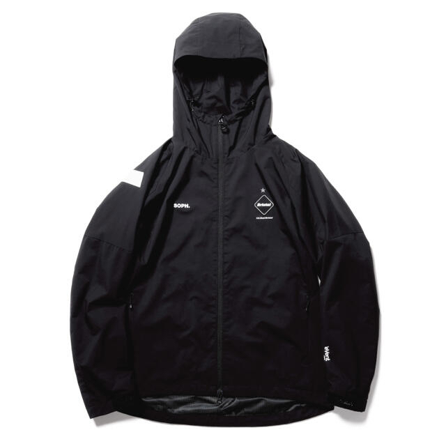 F.C.R.B.(エフシーアールビー)の最終値下げ fcrb big logo warm up jacket 黒 M  メンズのジャケット/アウター(ナイロンジャケット)の商品写真