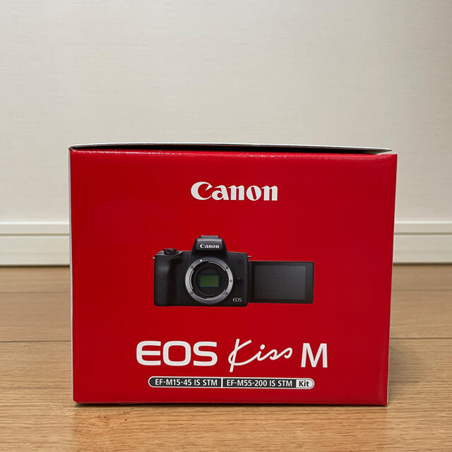 新品未使用 canon eos kiss m ダブルズームキット ブラック