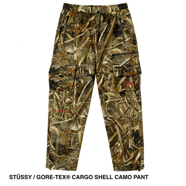 【当店一番人気】 STUSSY - Stussy Gore-Tex® Cargo Shell Camo Pant ワークパンツ/カーゴパンツ