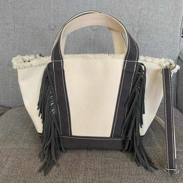 ayako bag エコスウェードトートバッグ　GRAY BROWNバッグ