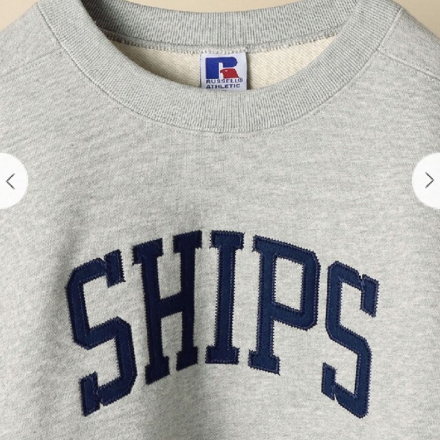 SHIPS(シップス)のRUSSELL ATHLETIC: SHIPS 45周年 ビッグロゴスウェット メンズのトップス(スウェット)の商品写真