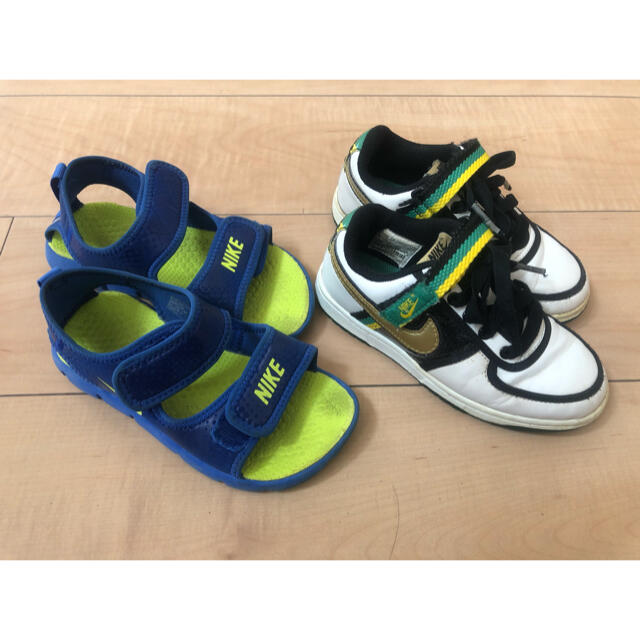 NIKE(ナイキ)のNIKE キッズスニーカー17.0 サンダル18.0 セット 男の子 キッズ/ベビー/マタニティのキッズ靴/シューズ(15cm~)(スニーカー)の商品写真