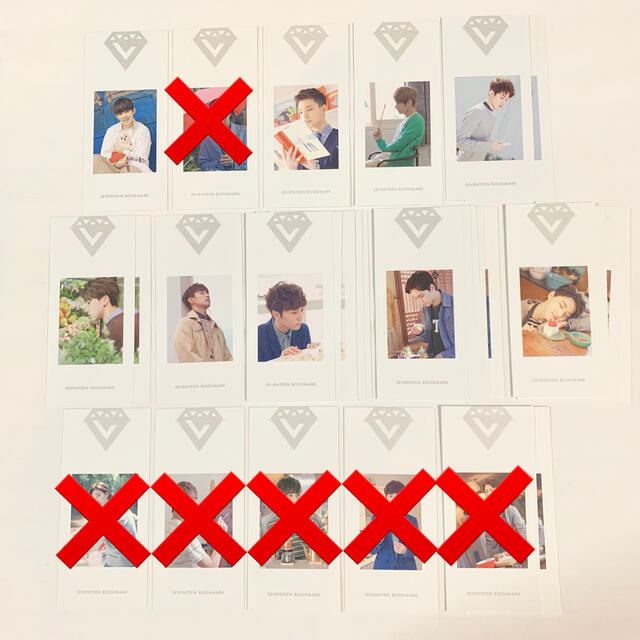 SEVENTEEN(セブンティーン)のSEVENTEEN LOVE&LETTER しおり バラ トレカ エンタメ/ホビーのタレントグッズ(アイドルグッズ)の商品写真