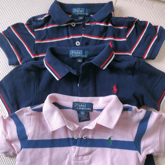 POLO RALPH LAUREN(ポロラルフローレン)のラルフローレン　ポロシャツ　3枚セット キッズ/ベビー/マタニティのベビー服(~85cm)(シャツ/カットソー)の商品写真