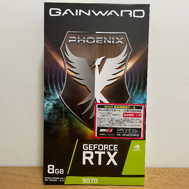 全てのアイテム 【新品/RTX3070】 Gainward RTX3070 Phoenix PCパーツ