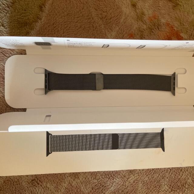 Apple Watch - アップル純正グラファイトミラネーゼループ44mm
