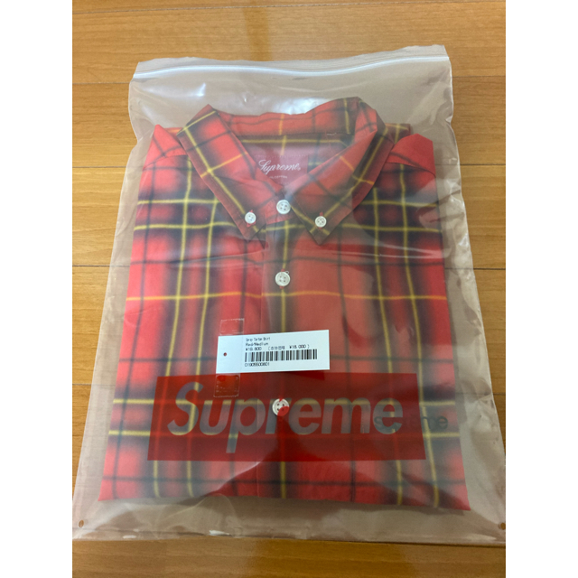 定価以下 supreme spray tartan shirt M 赤 国内正規 | www