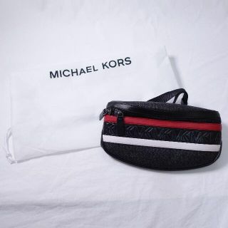 マイケルコース(Michael Kors)の■マイケルコース　バック　黒　メンズ(ウエストポーチ)