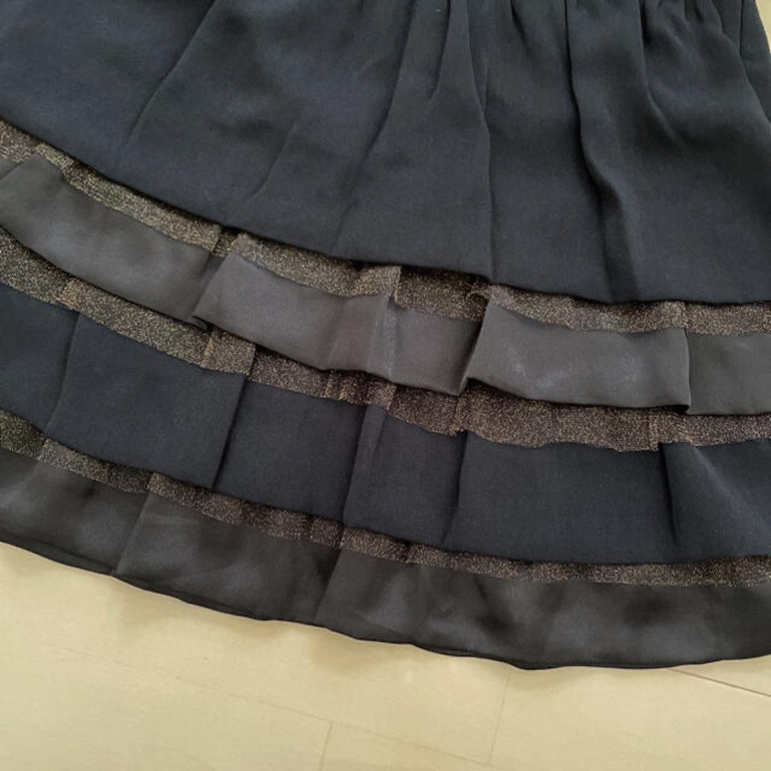 HusHush(ハッシュアッシュ)の新品　HusHusH ティアードスカート レディースのスカート(ミニスカート)の商品写真