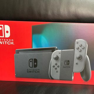 ニンテンドースイッチ(Nintendo Switch)のニンテンドースイッチ　本体　新品　未開封　グレー(家庭用ゲーム機本体)