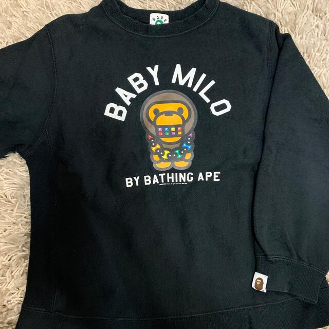 A BATHING APE(アベイシングエイプ)のBAPEKIDS トレーナー キッズ/ベビー/マタニティのキッズ服男の子用(90cm~)(Tシャツ/カットソー)の商品写真