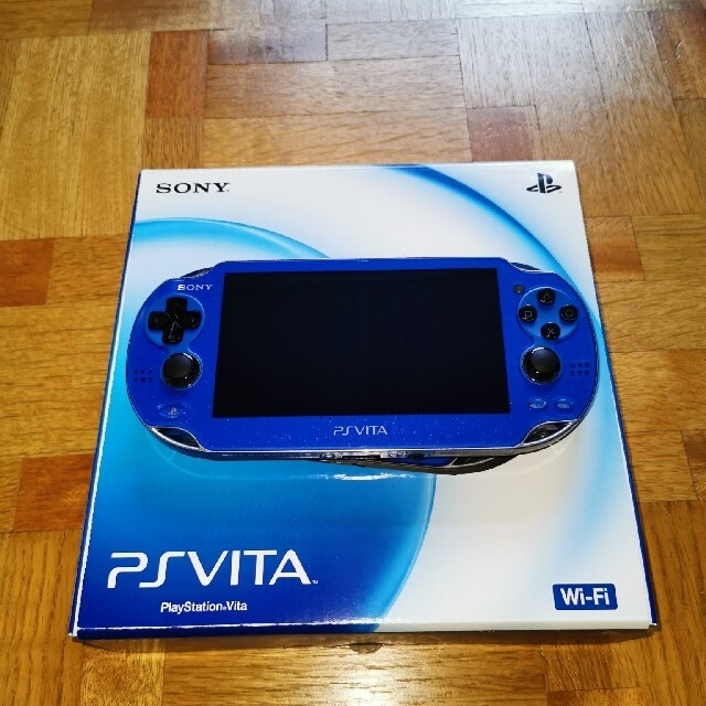 PlayStation Vita(プレイステーションヴィータ)のPSvita PCH-1000 WiFiモデル サファイアブルー  エンタメ/ホビーのゲームソフト/ゲーム機本体(家庭用ゲーム機本体)の商品写真