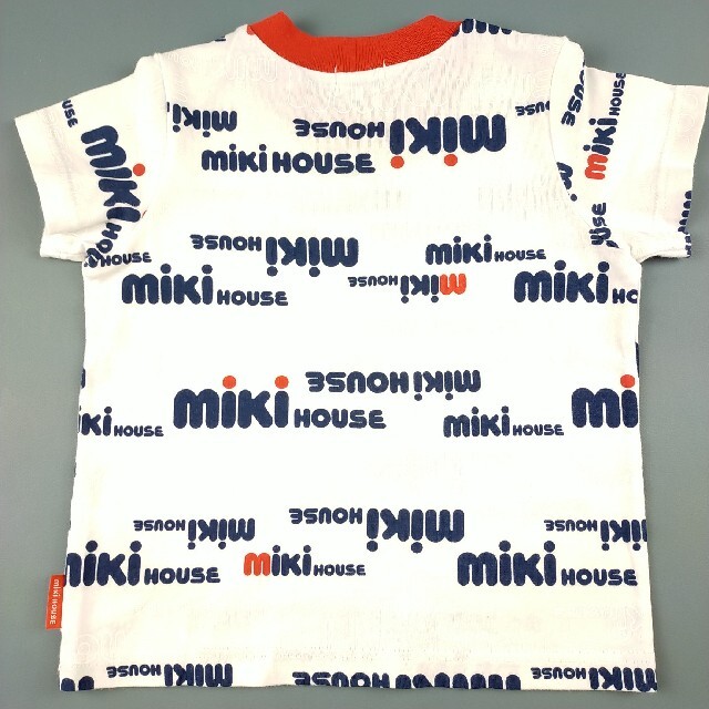 mikihouse(ミキハウス)のSALE【美品】ミキハウス プッチー マリン ショートオーバーオール Tシャツ キッズ/ベビー/マタニティのベビー服(~85cm)(カバーオール)の商品写真