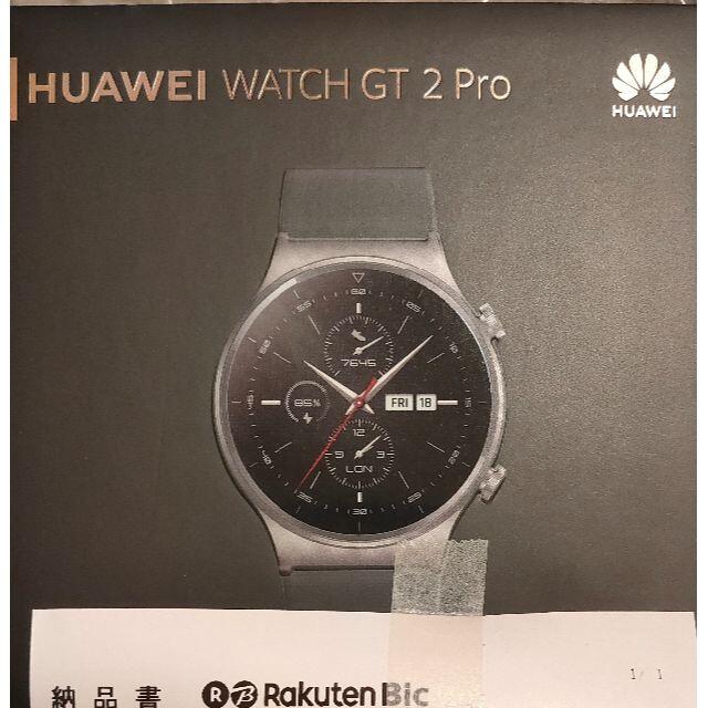 新品未開封 HUAWEI WATCH GT 2 Pro/Night Black 新品未開封 HUAWEI WATCH GT 2 Pro/Night Black