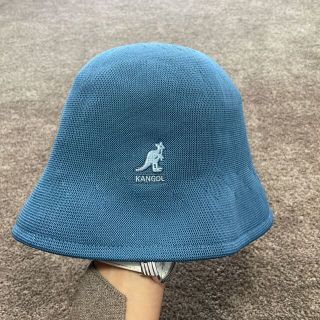 カンゴール(KANGOL)のKANGOL カンゴール  ハット　リバーシブル　ブルー(ハンチング/ベレー帽)