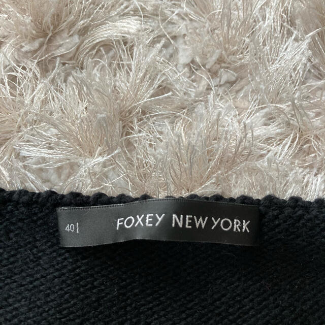 FOXEY NEW YORK  黒カーディガン 40 4