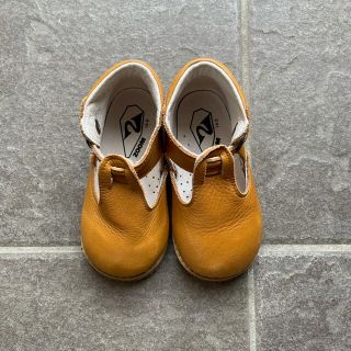 キャラメルベビー&チャイルド(Caramel baby&child )のPEEP ZOOM  Baby T-Strap キャメル　14cm(フラットシューズ)