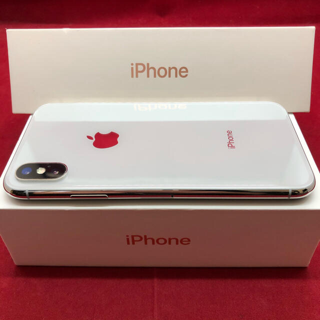 Apple シルバー 極美品 専用の通販 by une pomme｜アップルならラクマ - SIMフリー iPhoneX 64GB 在庫爆買い