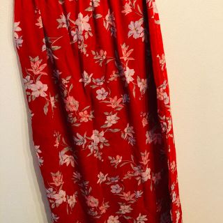 エイチアンドエム(H&M)のH&M スリット　花柄　スカート(ロングスカート)