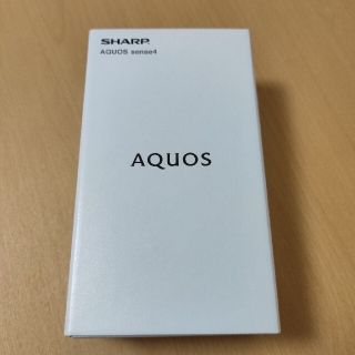 シャープ(SHARP)のSHARP AQUOS sense4 SIMフリー ブラック(スマートフォン本体)