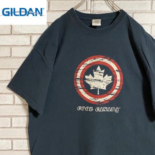 ギルタン(GILDAN)の90s 古着 ギルダン Tシャツ ビッグプリント ビッグシルエット ゆるだぼ(Tシャツ/カットソー(半袖/袖なし))