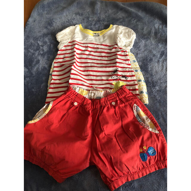 Petit jam(プチジャム)の専用 おまとめ プチジャム 130 カットソー ショートパンツ キッズ/ベビー/マタニティのキッズ服女の子用(90cm~)(Tシャツ/カットソー)の商品写真