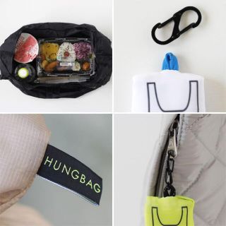 新品未開封 HUNGBAG Bento(弁当) エコバッグ ブラック(エコバッグ)