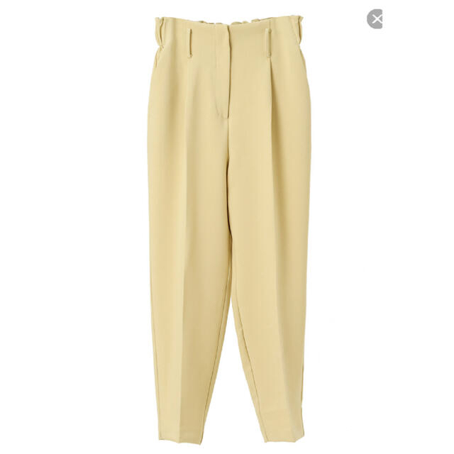 国内最安値!パンツ新品 マチャット MACHATT タックテーパードパンツ クリーム色
