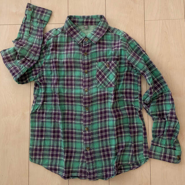 UNIQLO(ユニクロ)のユニクロ ネルシャツ キッズ/ベビー/マタニティのキッズ服男の子用(90cm~)(ブラウス)の商品写真