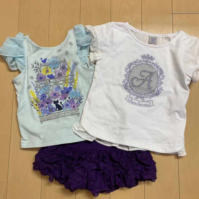 ANNA SUI mini(アナスイミニ)のANNA SUImini 100.110【美品】♡3点セット♡ キッズ/ベビー/マタニティのキッズ服女の子用(90cm~)(Tシャツ/カットソー)の商品写真