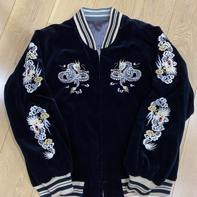 海外受注品 30s 40s Lowe&Campbellリバーシブルスタジャン
