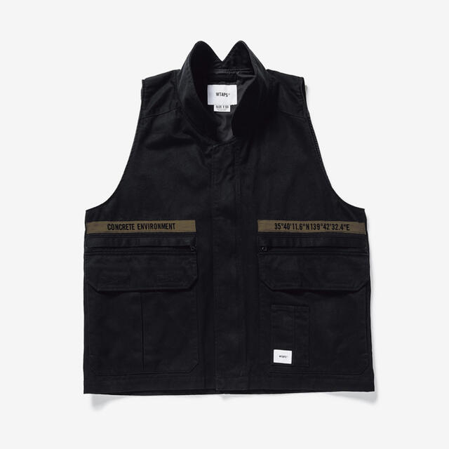 21SS WTAPS REP VEST BLACK M