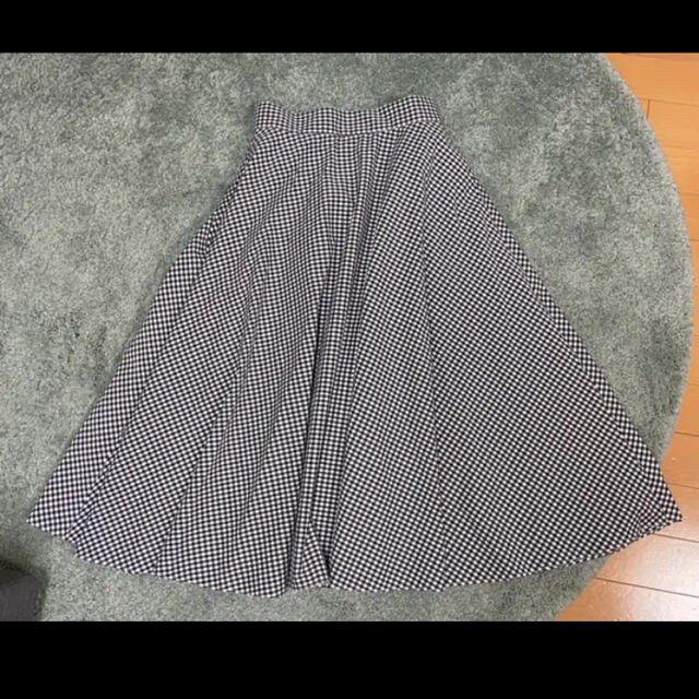 UNIQLO(ユニクロ)のスカート　ユニクロ　ギンガムチェック　ブラック レディースのスカート(ロングスカート)の商品写真