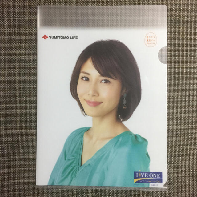松嶋菜々子 住友生命 クリアファイル エンタメ/ホビーのタレントグッズ(女性タレント)の商品写真
