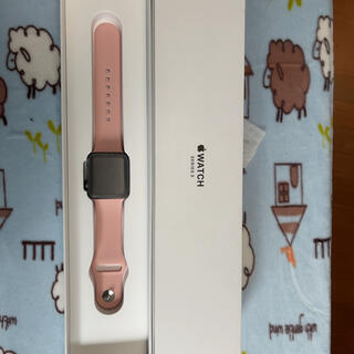 アップルウォッチ(Apple Watch)のApple Watch3 38mm GPS Space Gray(スマートフォン本体)