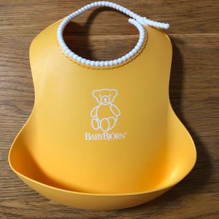 ベビービョルン(BABYBJORN)のベビービョルン　スタイ　イエロー(お食事エプロン)