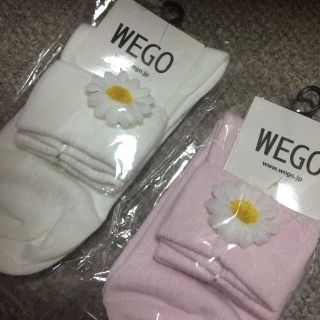 ウィゴー(WEGO)のWEGO フラワー ソックス 2足セット 新品未使用(ソックス)