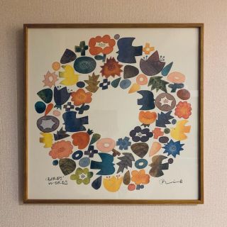 イデー(IDEE)のPOSTER 60センチ(大) [WREATH] / 額装タイプ [木製](絵画/タペストリー)