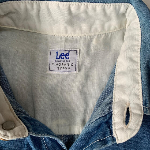 Lee(リー)のLee リー デニムワンピース シャツワンピース　S レディースのワンピース(ひざ丈ワンピース)の商品写真