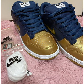 ナイキ(NIKE)のSupreme × Nike SB Dunk Low Jewel Gold (スニーカー)