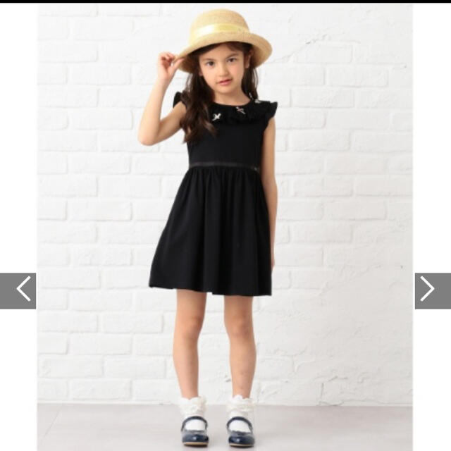 TOCCA(トッカ)のTOCCA リボン　ラッフルリボン　ワンピース　110 キッズ/ベビー/マタニティのキッズ服女の子用(90cm~)(ワンピース)の商品写真