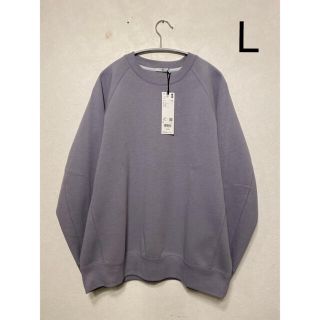 ユニクロ(UNIQLO)のドライスウェットシャツ グレー L +j ユニクロ レザーウォレットケース付き(スウェット)